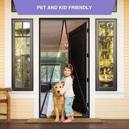 Magnetic Mosquito Door Curtain – Foldable Mesh Screen with 80+ Magnets | Made in India