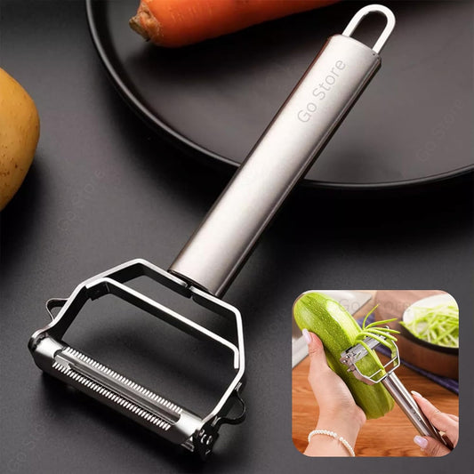 SwiftPeel™ – 3 in 1 Stainless Peeler | Sharp Blades, Anti-Rust | For Quick, Clean Prep