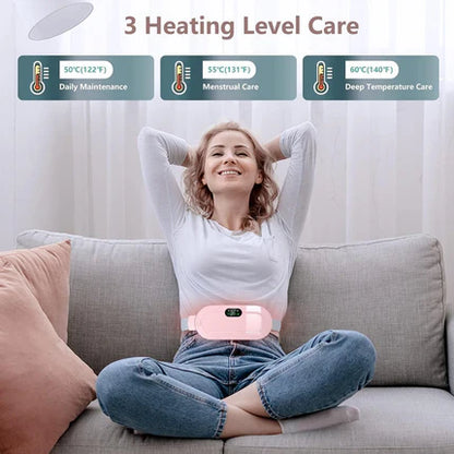Period Cramp Relief - Fast Heat & Vibration Therapy