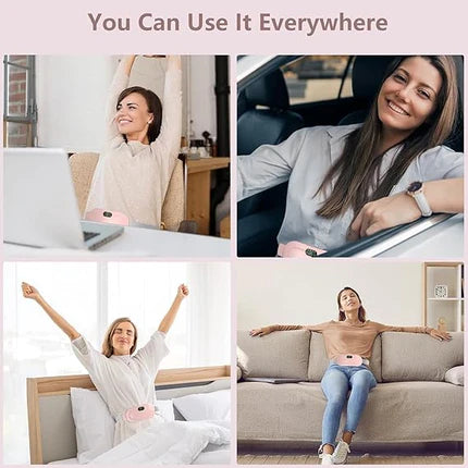 Period Cramp Relief - Fast Heat & Vibration Therapy