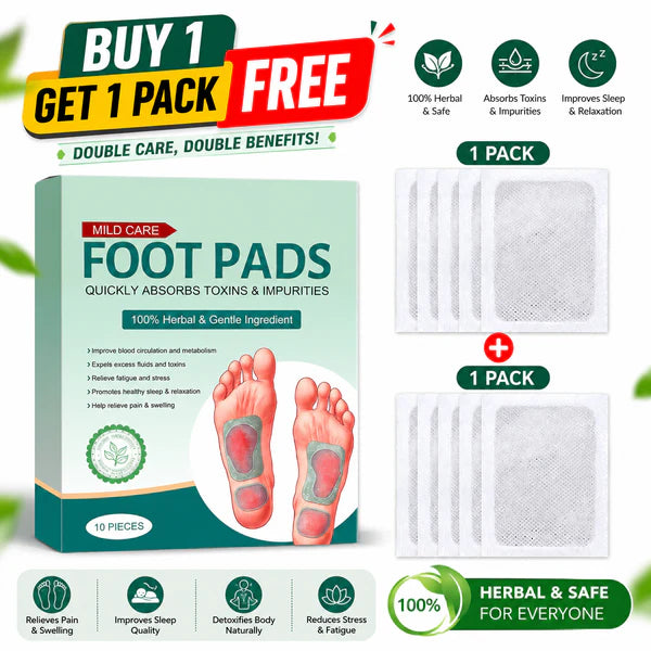 Premium Detox Foot Patches (Pack of 10) Buy 1 Get 1 ( Free )