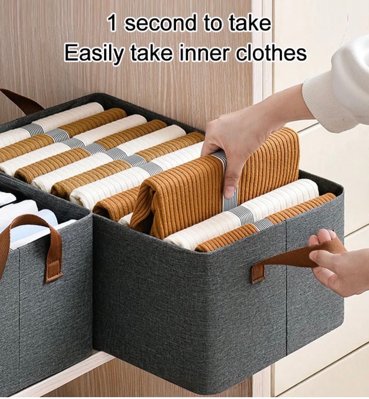 Foldable Clothes Space Organizers – Pack of 6🔥