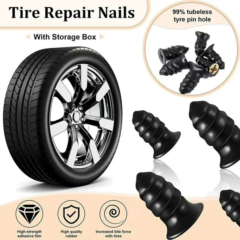 Ultra-Seal™- Tubeless Tyre Repair Rubber Nails Kit | Pack Of 20 Pcs🔥