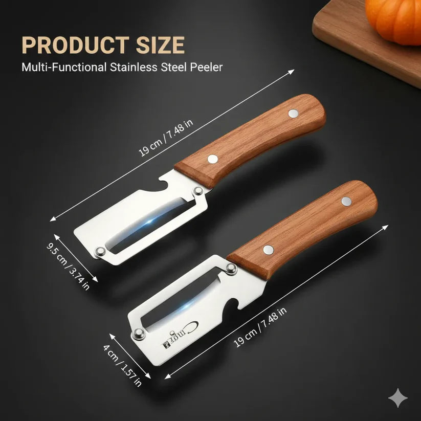 3 in 1 Multi-Functional – Stainless Steel Fruits & Vegetables Peeler
